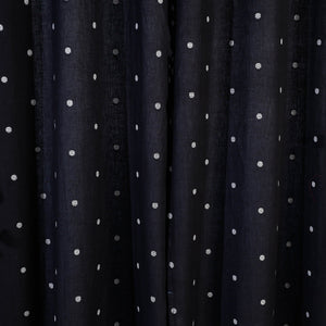 Black - Jacquard Weave Cotton Door Curtain (7 x 3 Feet) (single piece)