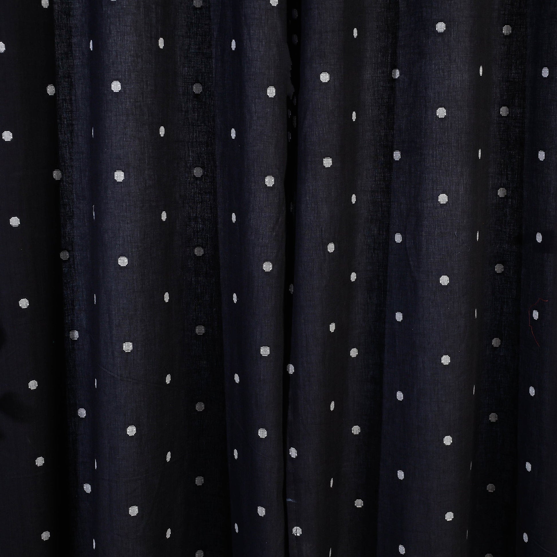 Black - Jacquard Weave Cotton Door Curtain (7 x 3 Feet) (single piece)