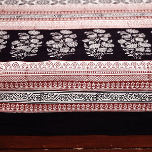 Beige - Bagh Block Printed Cotton Double Bed Cover with Pillow Covers (113 x 93 in)