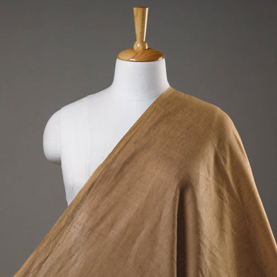 Brown - Handloom Pure Linen Bhagalpuri Fabric 09