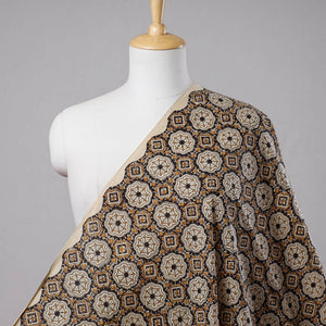 Brown - Bagru Block Print Cotton Fabric 13