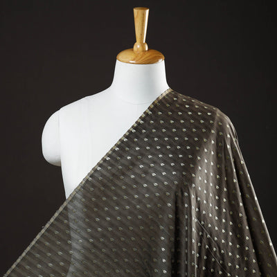 Brown - Banarasi Meena Jacquard Brocade Viscose Silk Fabric