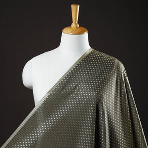 Brown - Banarasi Jacquard Brocade Viscose Silk Fabric