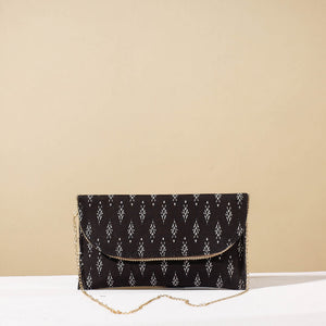 Black - Marudhara Printed Sling Clutch Wallet