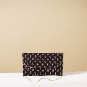 Black - Marudhara Printed Sling Clutch Wallet
