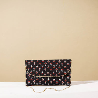 Black - Marudhara Printed Sling Clutch Wallet