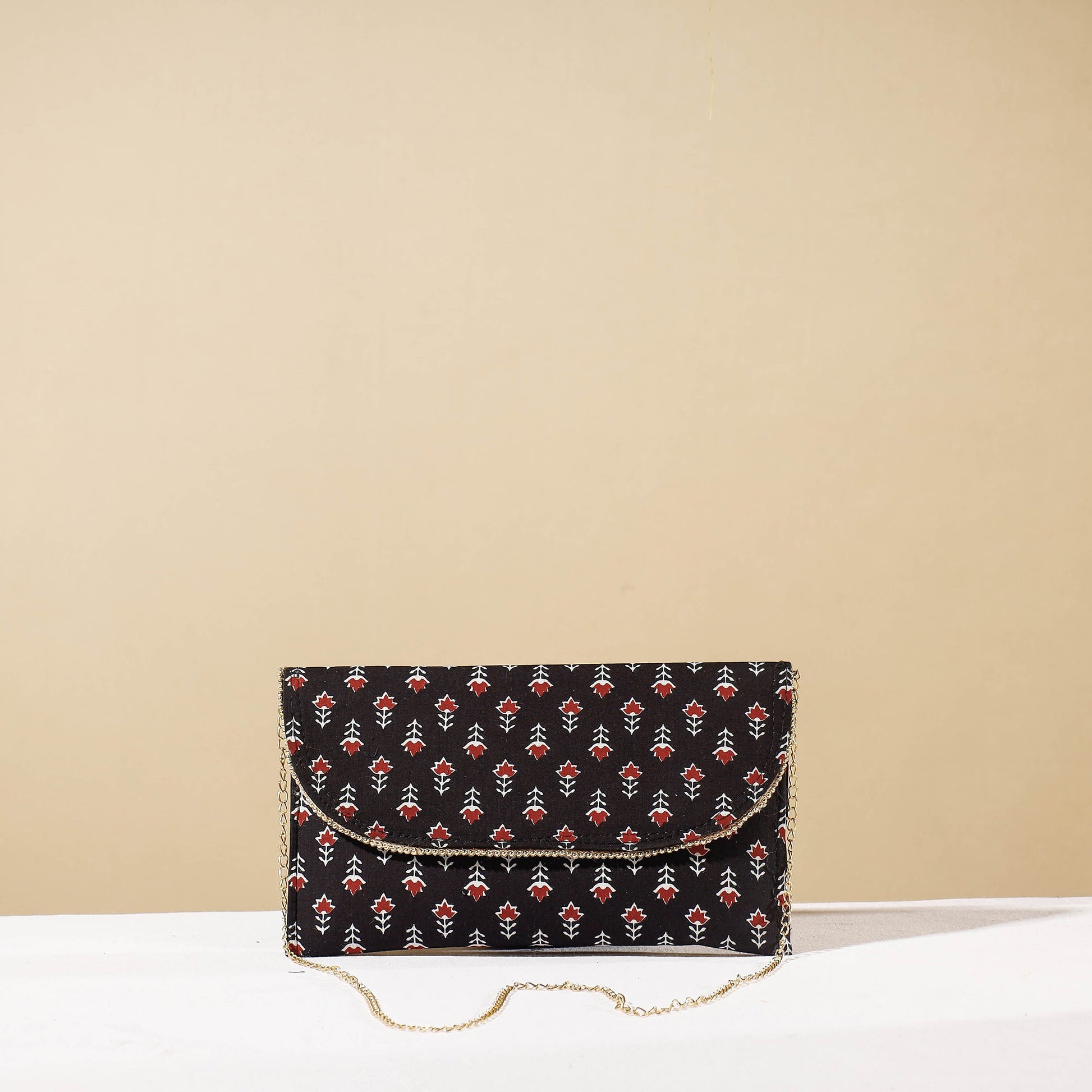 Black - Marudhara Printed Sling Clutch Wallet