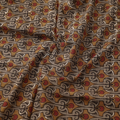 Brown - Dabu Bagru Block Print Cotton Fabric