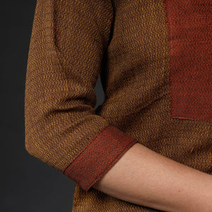 Brown - Kumaun Handwoven Straight Merino Woolen Kurta