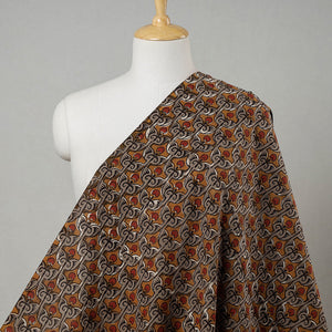 Brown - Dabu Bagru Block Print Cotton Fabric