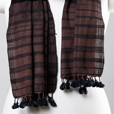 Brown - Ajrakh Prints Kutch Bhujodi Kala Cotton Handwoven Stole