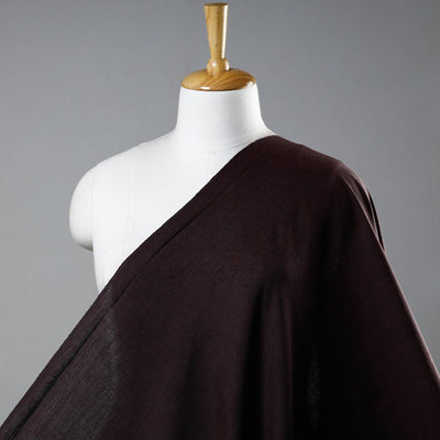 Black - Prewashed Fine Cotton Handloom Fabric