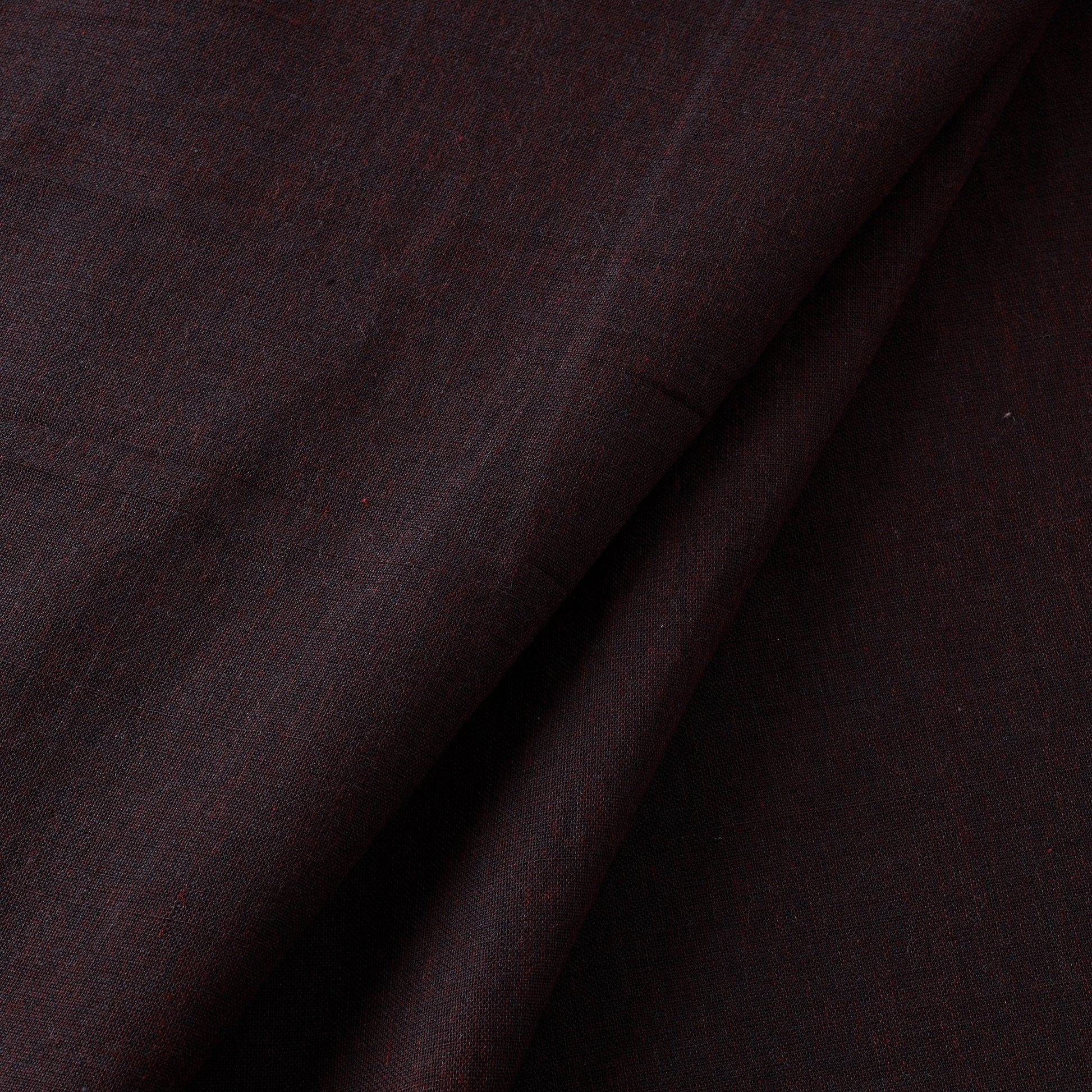 Black - Prewashed Fine Cotton Handloom Fabric