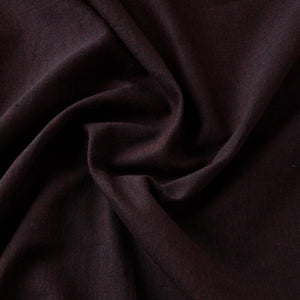 Black - Prewashed Fine Cotton Handloom Fabric