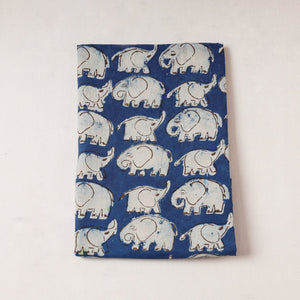 Blue - Bindaas Block Printing Natural Dyed Cotton Precut Fabric