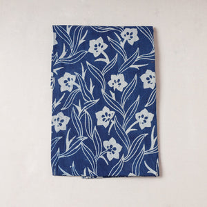 Blue - Bindaas Block Printing Natural Dyed Cotton Precut Fabric