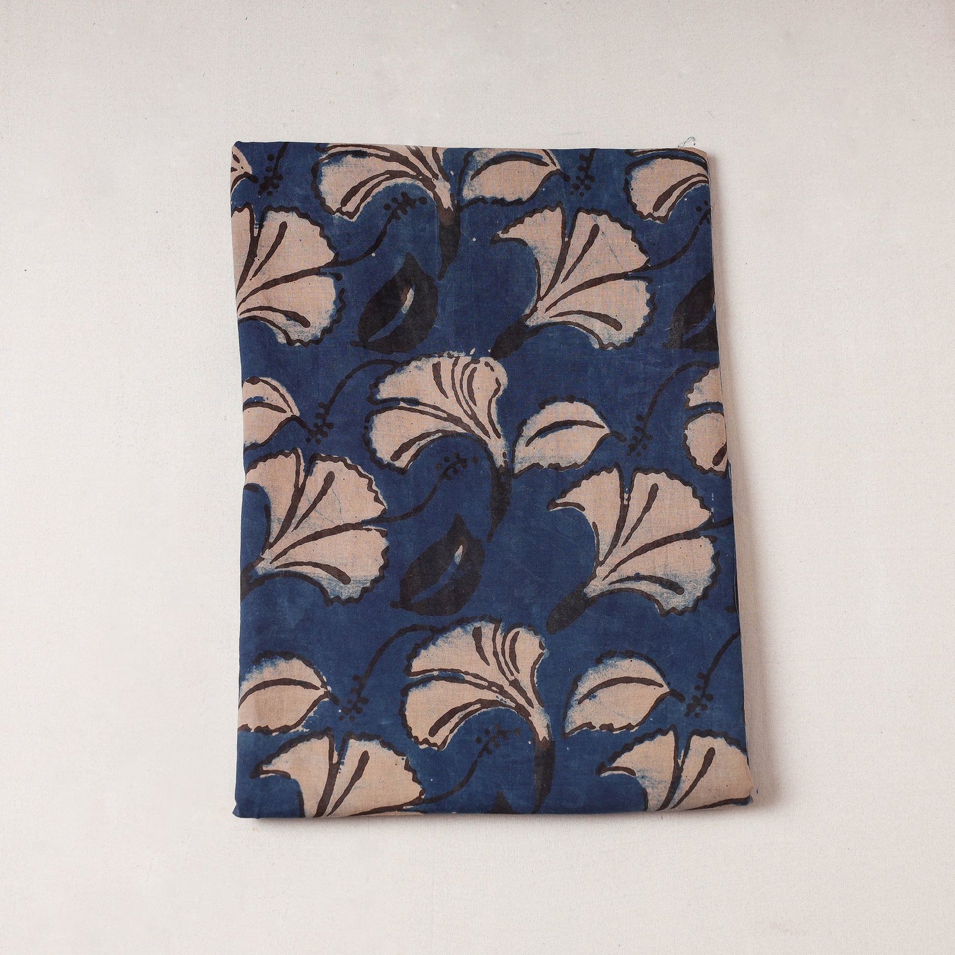 Blue - Bindaas Block Printing Natural Dyed Cotton Precut Fabric