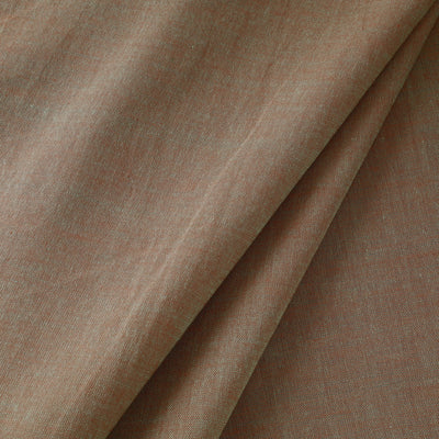 Brown - Prewashed Fine Cotton Handloom Fabric