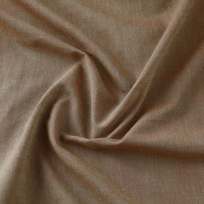 Brown - Prewashed Fine Cotton Handloom Fabric