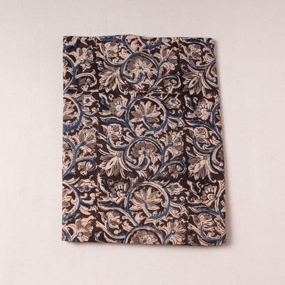 Brown - Kalamkari Block Printing Cotton Precut Fabric