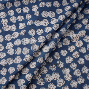Blue - Bindaas Hand Block Print Cotton Natural Dyed Fabric