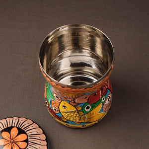Bengal Patua Handpainted Stainless Steel Multi Utility Canister 39