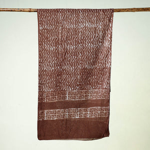 Brown - Hand Batik Printed Cotton Stole
