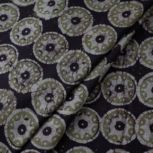 Black - Hand Printed Cotton Batik Fabric