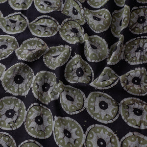 Black - Hand Printed Cotton Batik Fabric