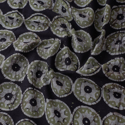 Black - Hand Printed Cotton Batik Fabric