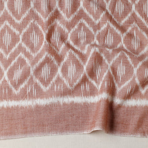 Brown - Maniabandha Ikat Weave Handloom Cotton Fabric
