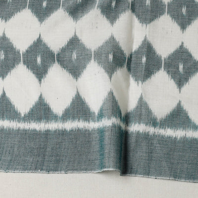 Green - Maniabandha Ikat Weave Handloom Cotton Fabric