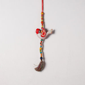 Bird - Handmade Felt & Beadwork Wall Hanging