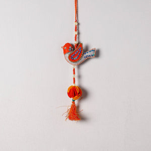 Bird - Handmade Felt & Beadwork Wall Hanging