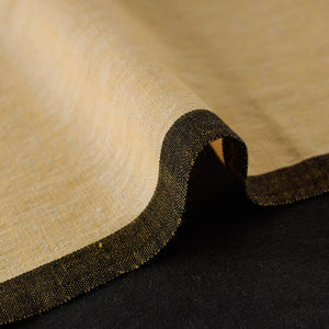 Beige - Baragaon Pre Washed Handloom Plain Cotton Fabric