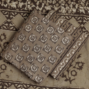 3pc Cotton Block Printed Pipad Dress Material Set