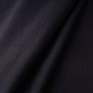 Black - Baragaon Pre Washed Handloom Plain Cotton Fabric