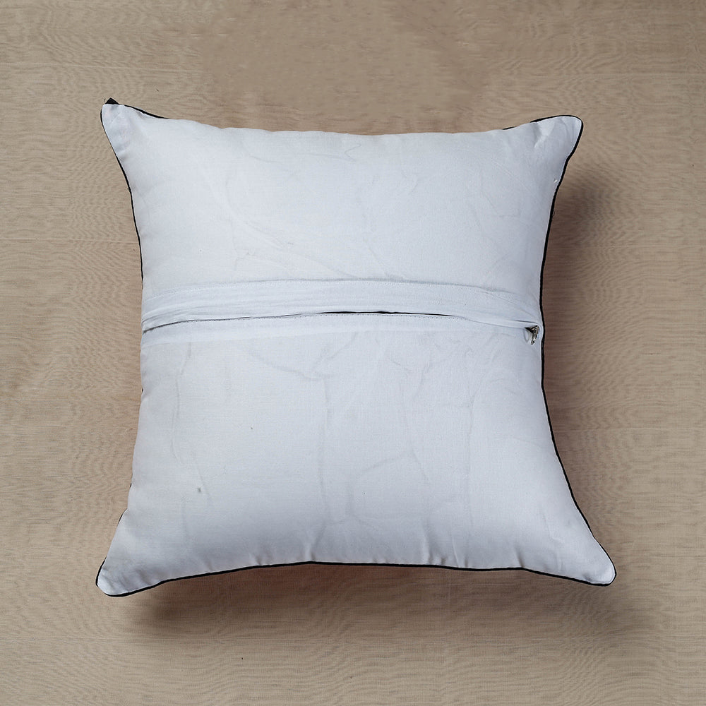 Black - Tie & Dye Cotton Shibori Cushion Cover