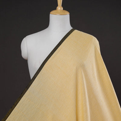 Beige - Baragaon Pre Washed Handloom Plain Cotton Fabric