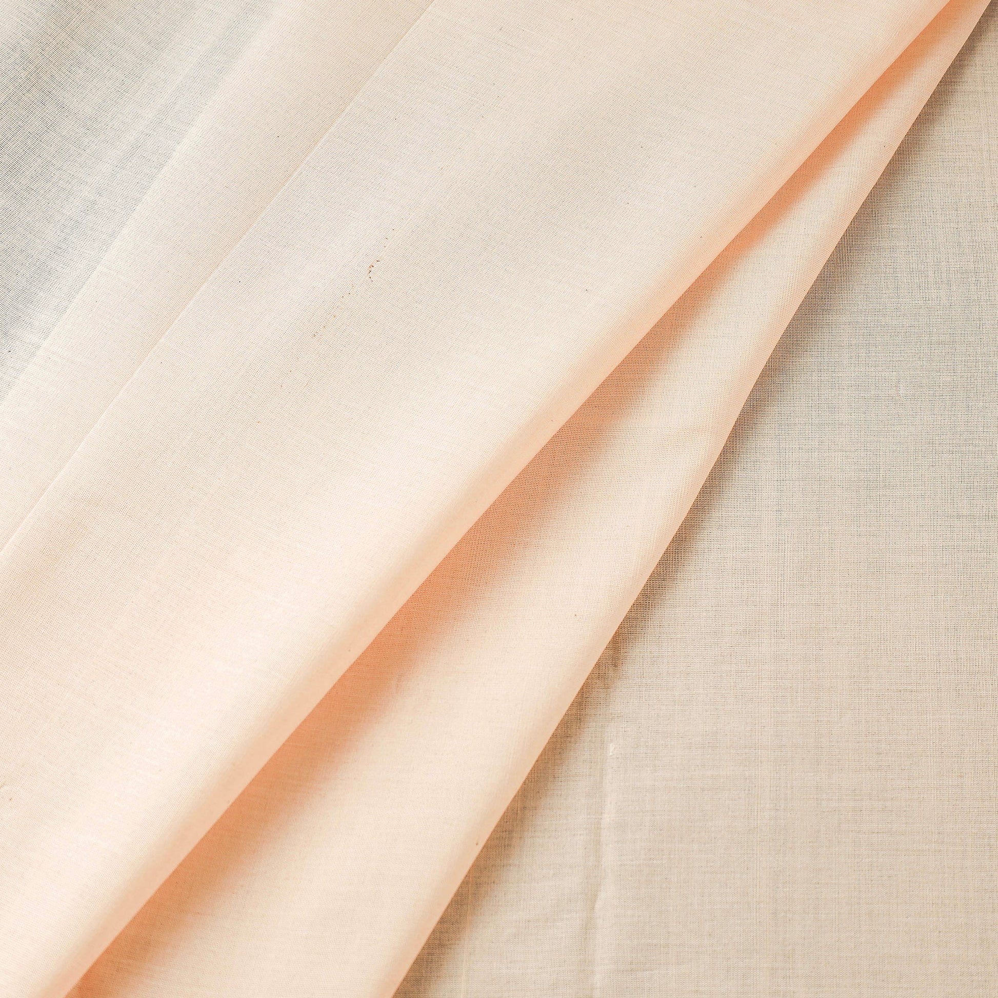 Beige - Maheshwari Cotton Handloom Fabric