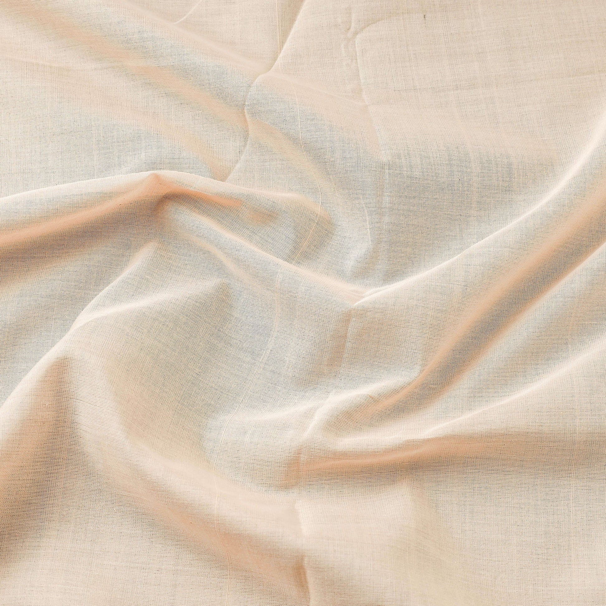 Beige - Maheshwari Cotton Handloom Fabric