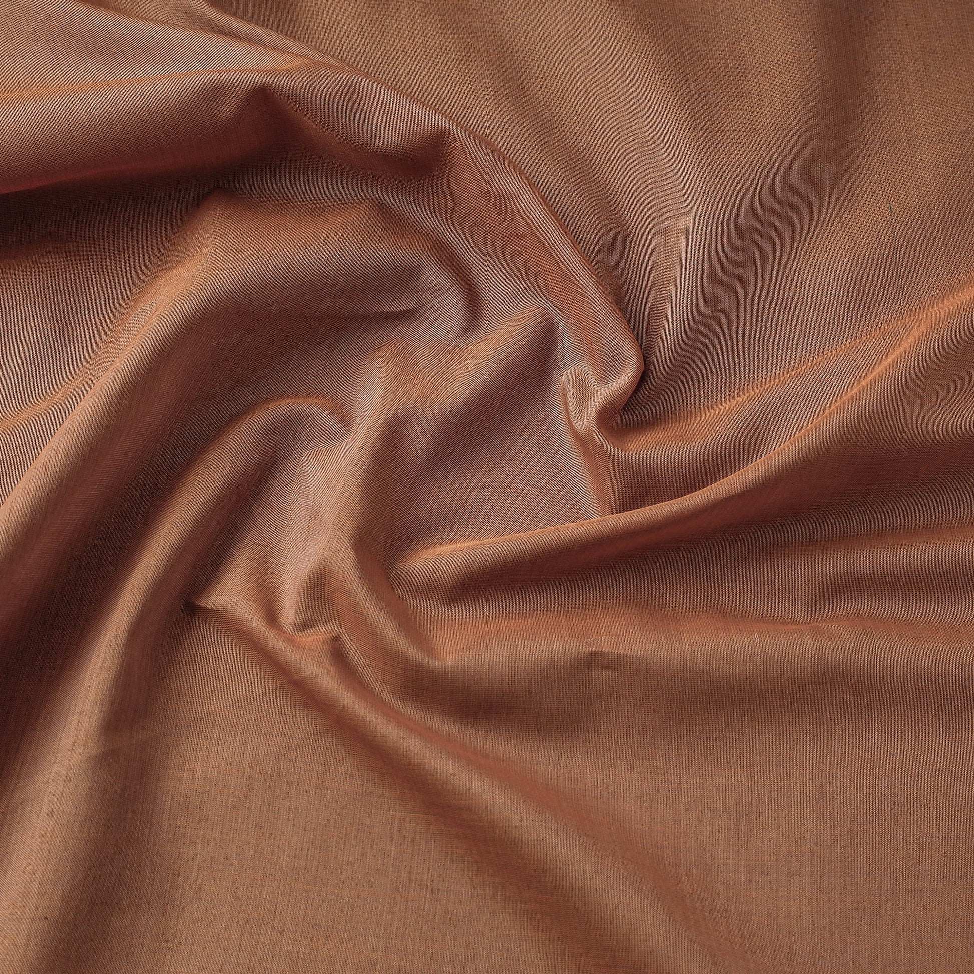 Brown - Maheshwari Cotton Handloom Fabric