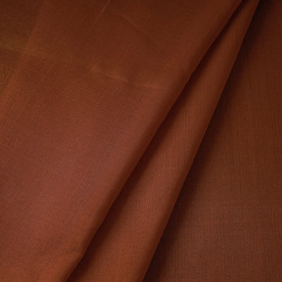 Brown - Maheshwari Silk Cotton Handloom Fabric