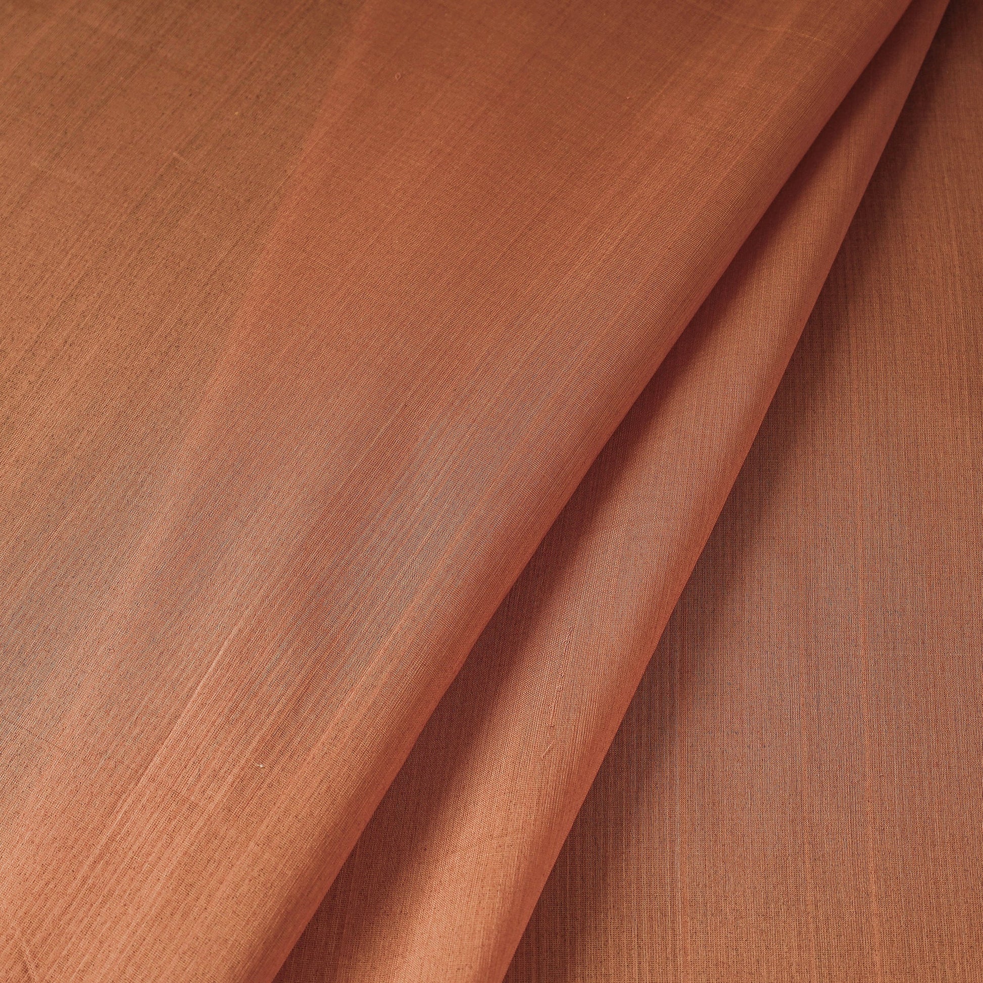 Brown - Maheshwari Silk Cotton Handloom Fabric
