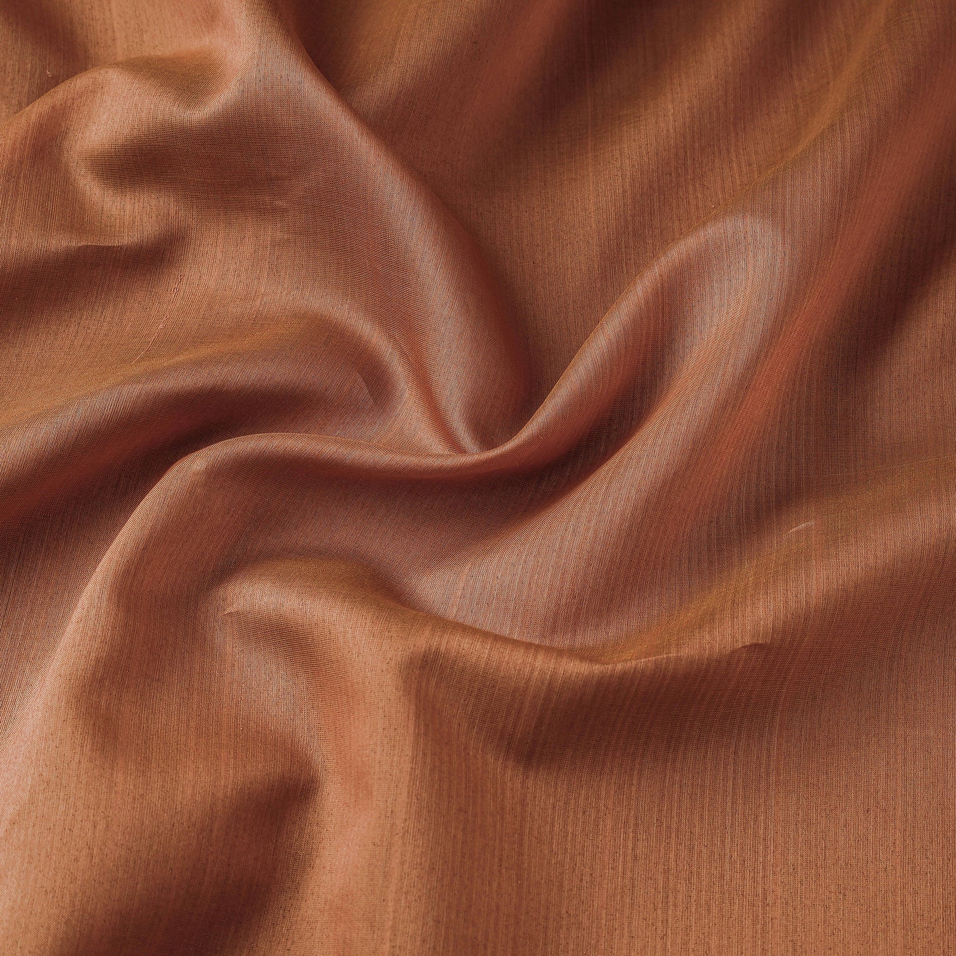 Brown - Maheshwari Silk Cotton Handloom Fabric