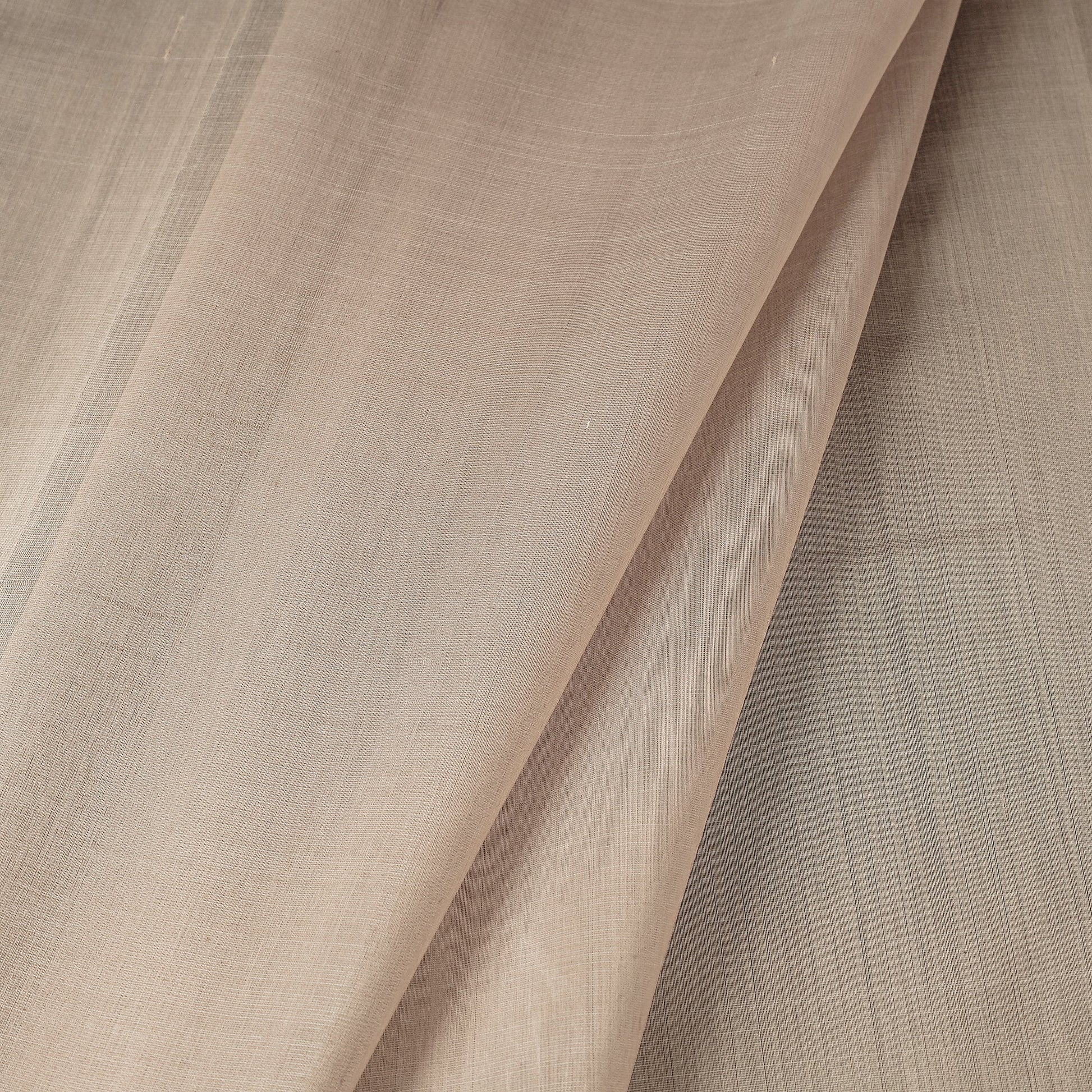 Beige - Maheshwari Silk Cotton Handloom Fabric