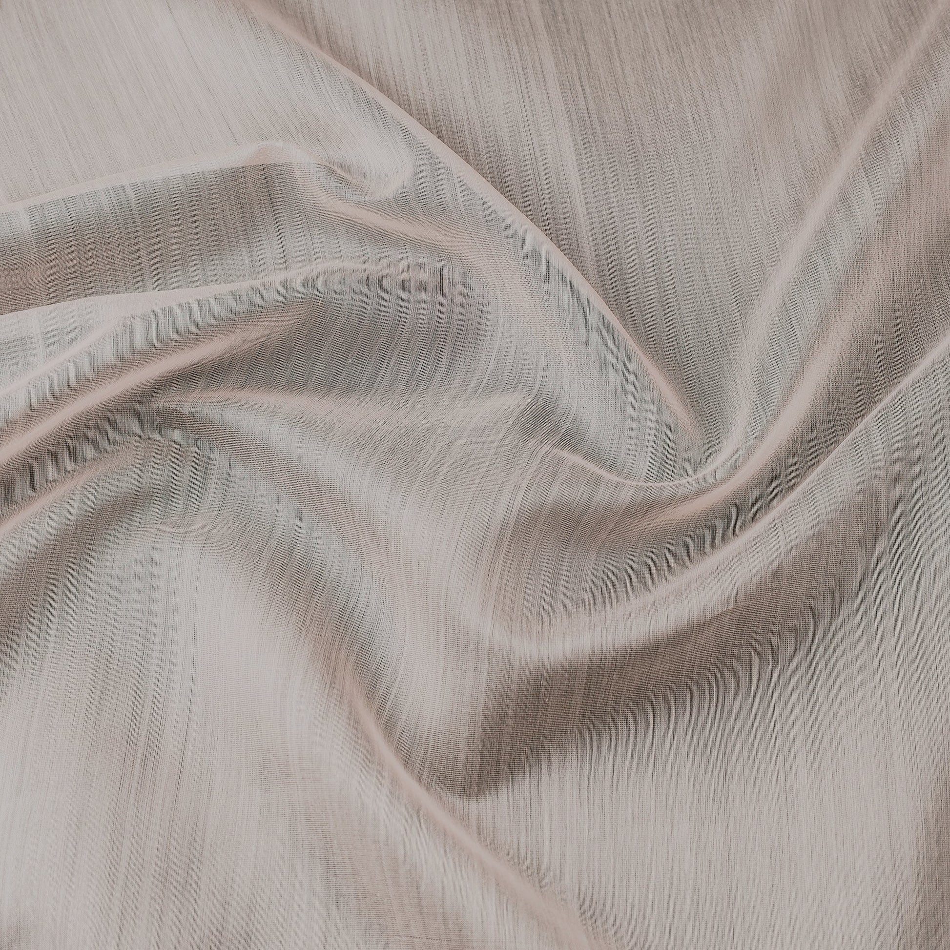 Beige - Maheshwari Silk Cotton Handloom Fabric