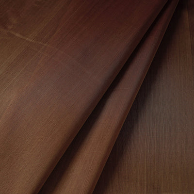 Brown - Maheshwari Silk Cotton Handloom Fabric