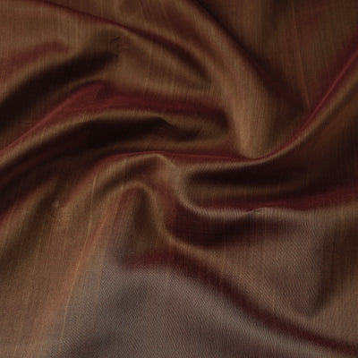 Brown - Maheshwari Silk Cotton Handloom Fabric