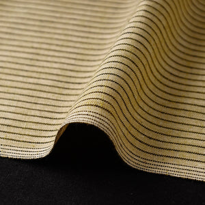 Brown - Baragaon Pre Washed Handloom Striped Cotton Fabric